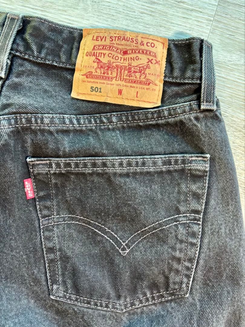 70 希少 00s USA製 リーバイス 501 ブラック W30 WOMEN
