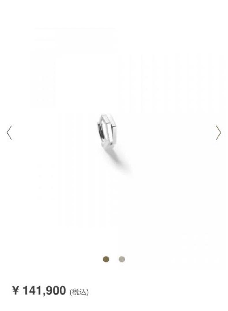 東原亜希さん着用　アンティフェール 18Kホワイトゴールド ミニピアス(片耳用)