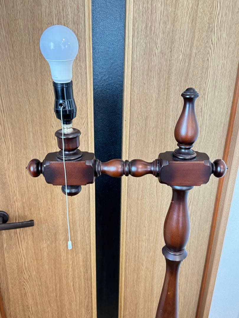 木製フロアスタンド レトロ調