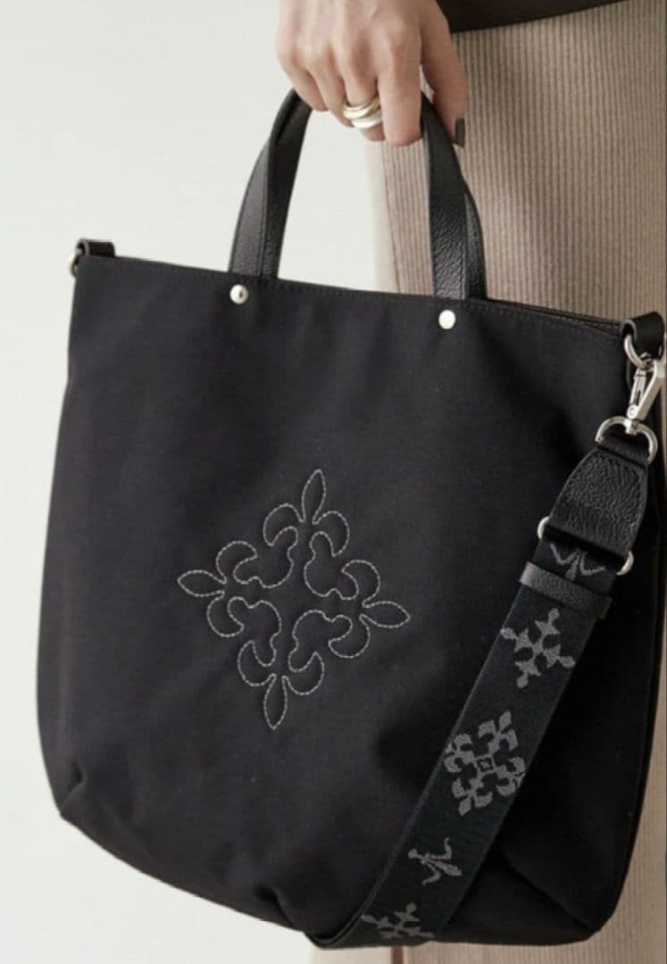 ラシット　コーデュラナイロン　2way　トートバッグ　ブラック