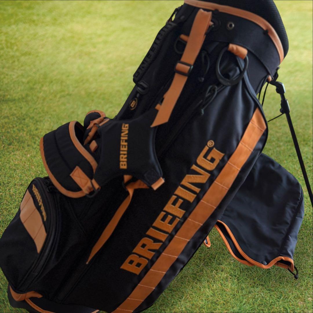 限定モデル　ブリーフィング キャディバッグ 9.5型 CR-4 黒　オレンジ