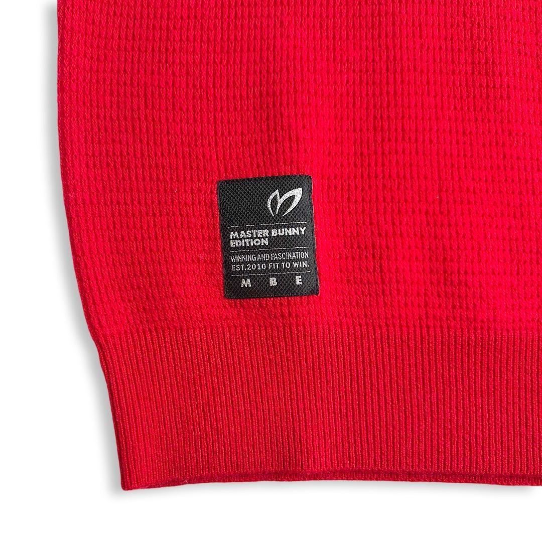 547 マスターバニー レディース ゴルフウェア ウールカシミヤニット 赤 0