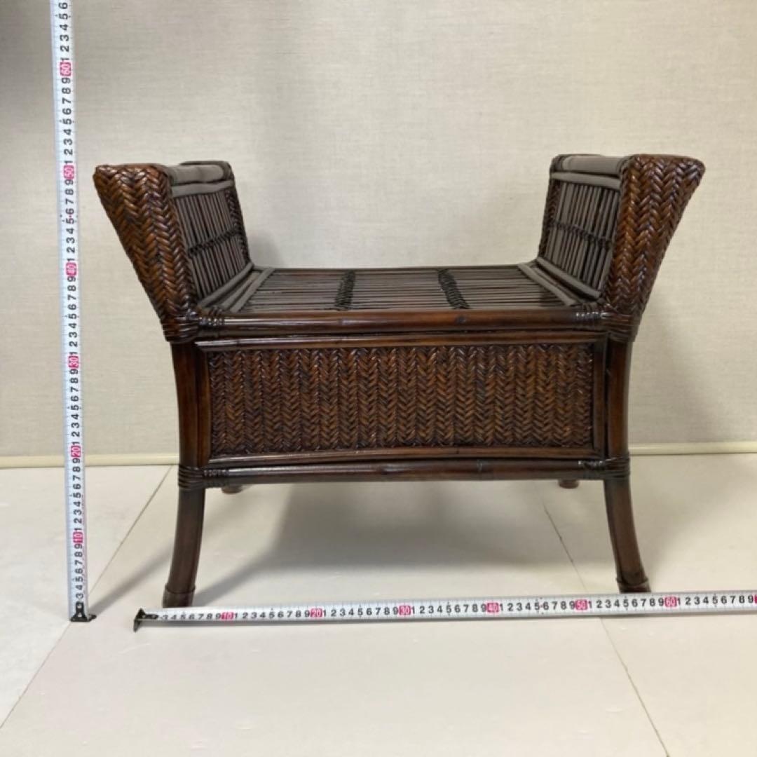 竹製 スツール チェア 椅子 ベンチ 置物台 飾り棚 和風 家具 モダン レトロ