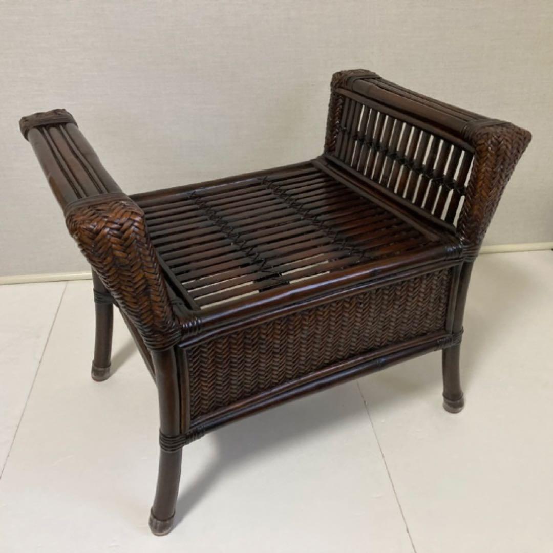 竹製 スツール チェア 椅子 ベンチ 置物台 飾り棚 和風 家具 モダン レトロ