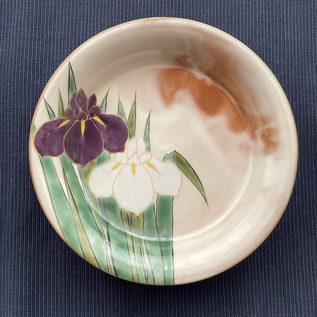 【新品未使用】京都　清水焼き　陶あん　大皿　箱付き