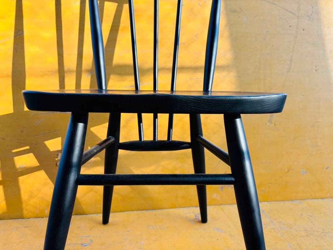 J45★関家具★キキチェア ダイニングチェア ブラック クラッシュゲート