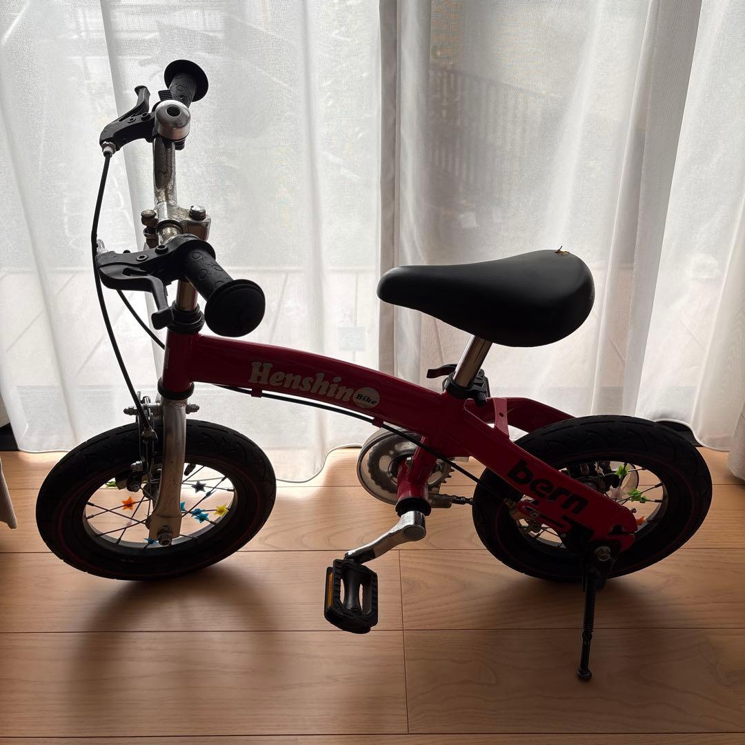 へんしんばいく　12インチ　赤色　レッド