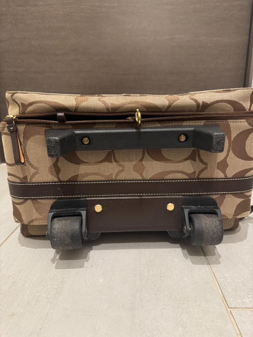 COACH 中型キャリーケース ブラウンモノグラム