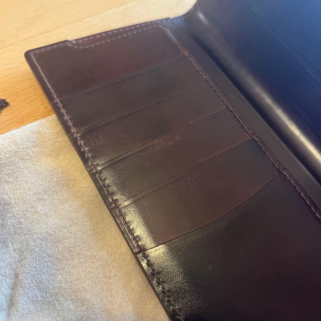 GANZO ガンゾ シェルコードバン2 純札入れ バーガンディ 57127 美品