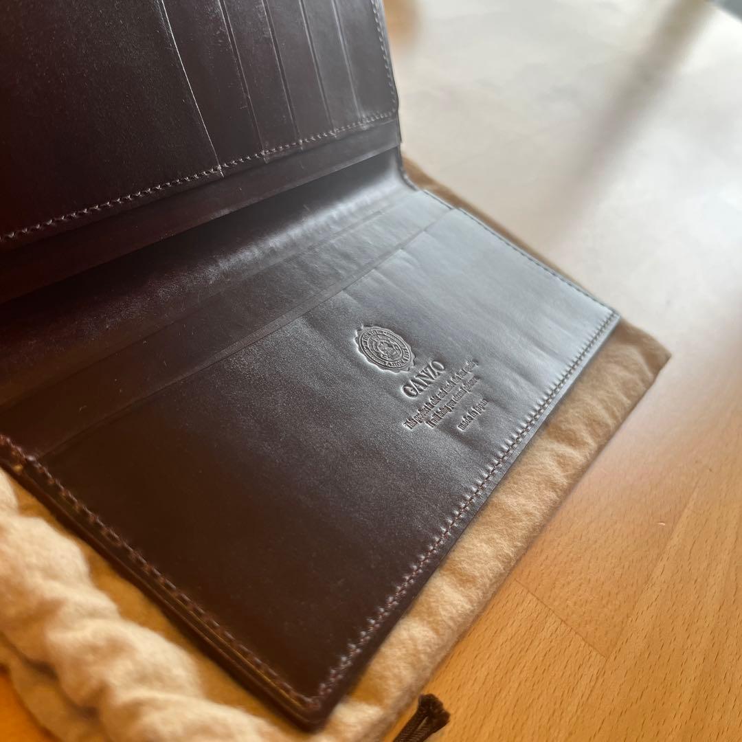 GANZO ガンゾ シェルコードバン2 純札入れ バーガンディ 57127 美品