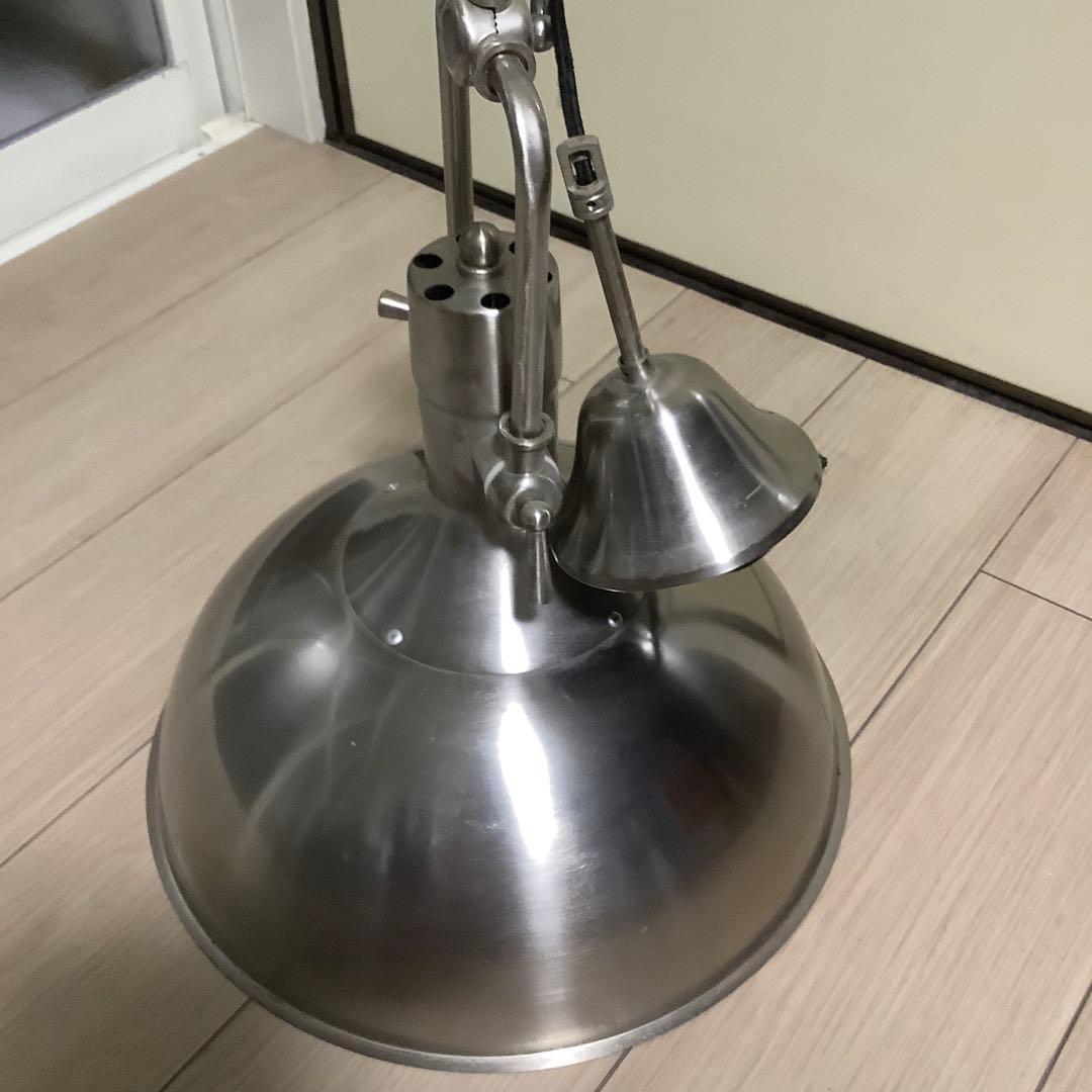 シルバー ドーム型シーリングライト 工業系 ドイツ インテリア