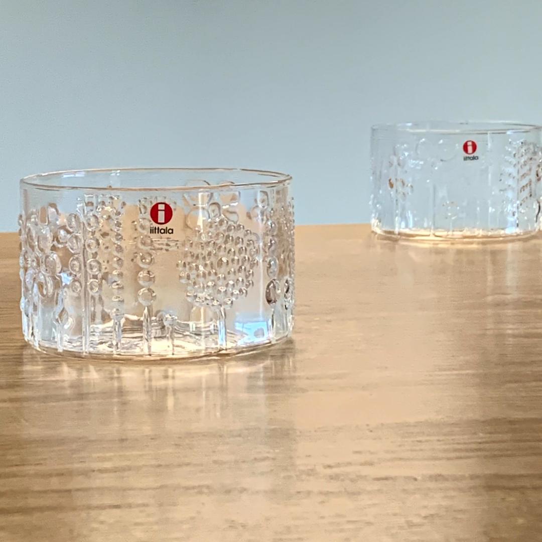 イッタラ フローラ ガラス ボウル 10cm 2個 未使用品 北欧