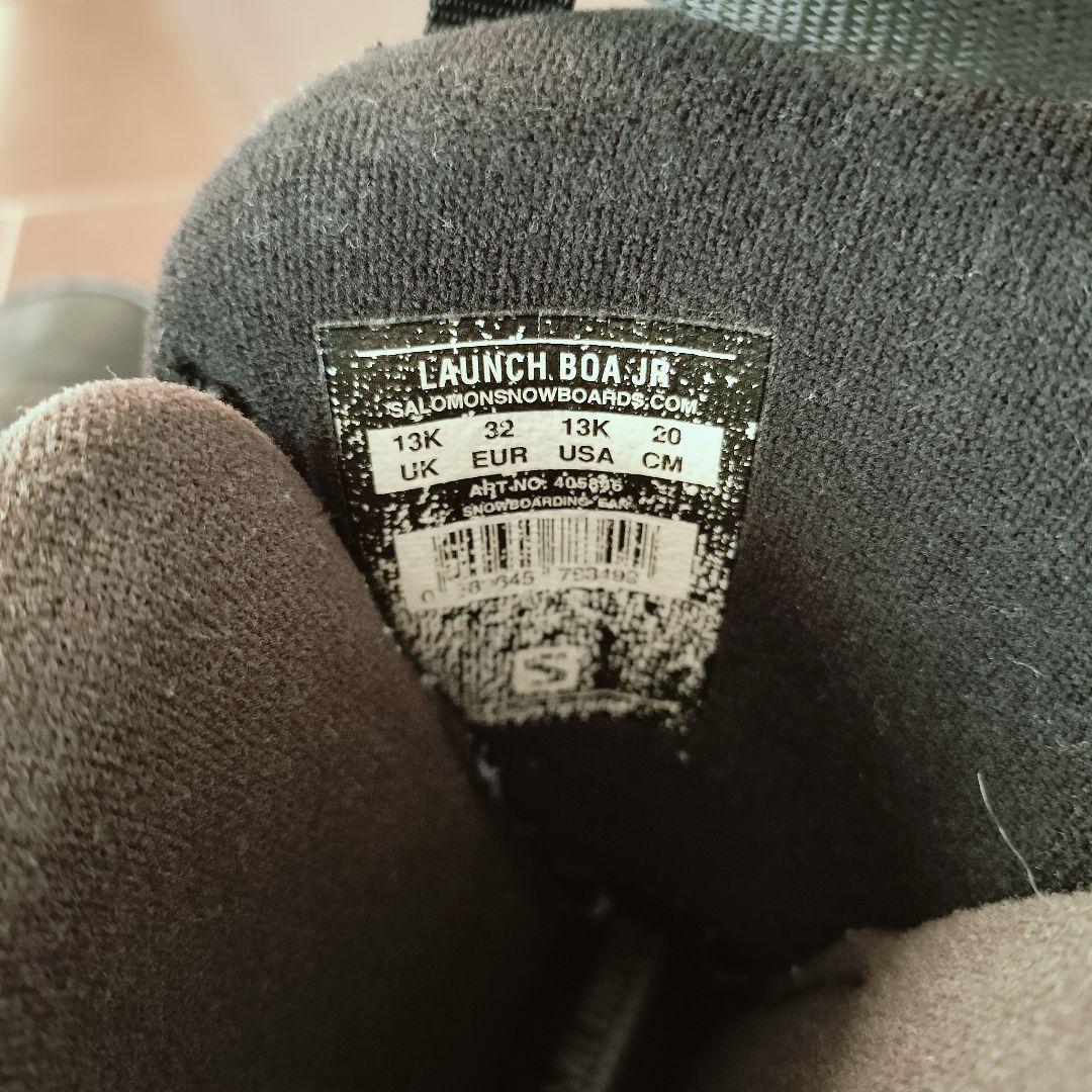 SALOMON サロモン LAUNCH BOA キッズ用スノーボードブーツ　黒