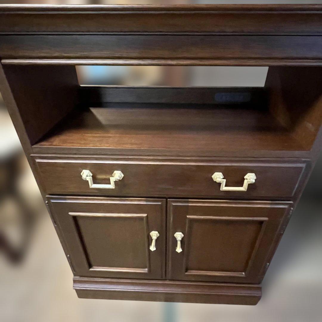 マルニ サイドキャビネット 木製　高級感　電話台　FAX台