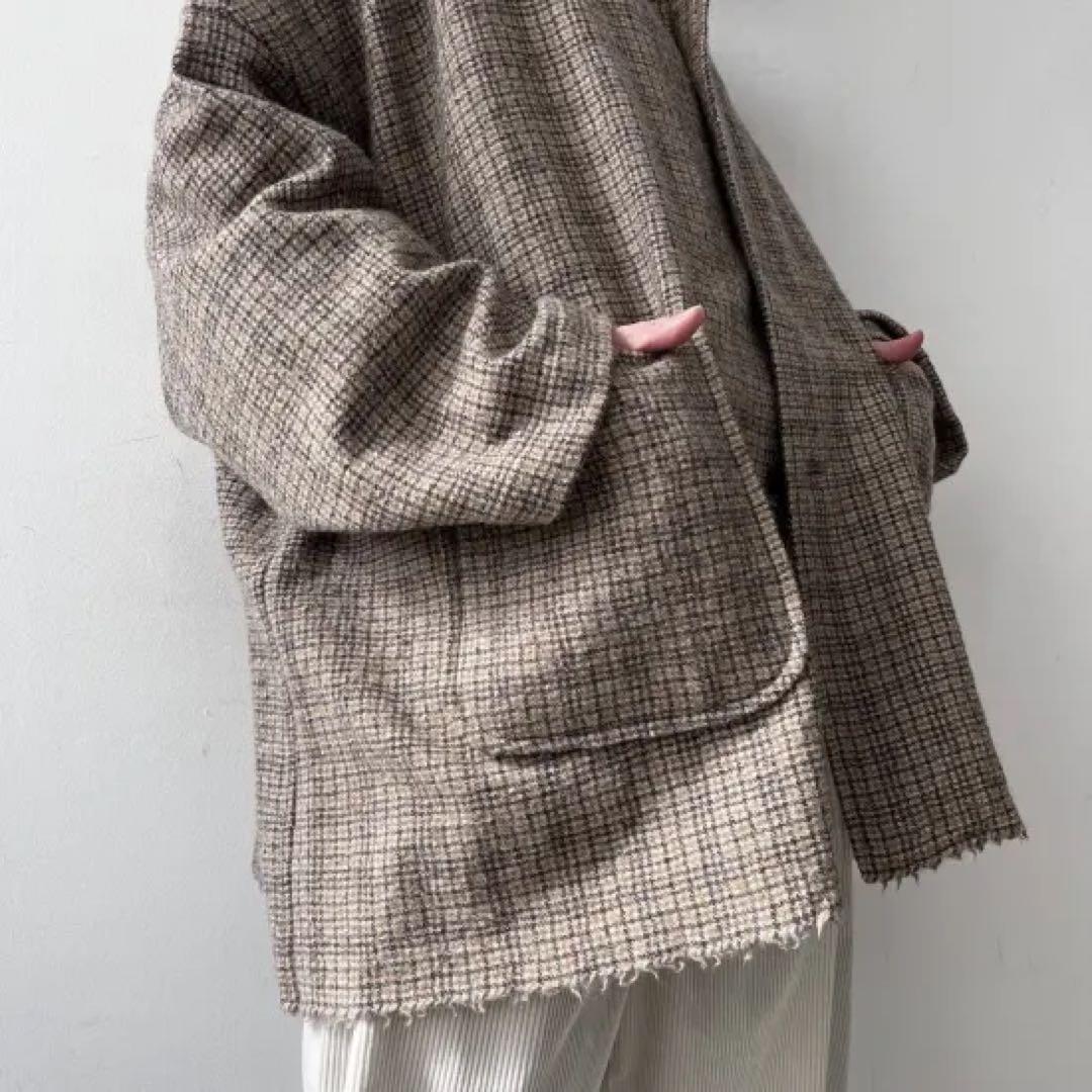 R&D.M.Co-WOOL チェックジャケット　24AW