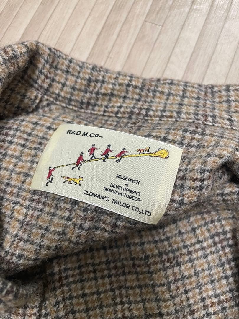 R&D.M.Co-WOOL チェックジャケット　24AW