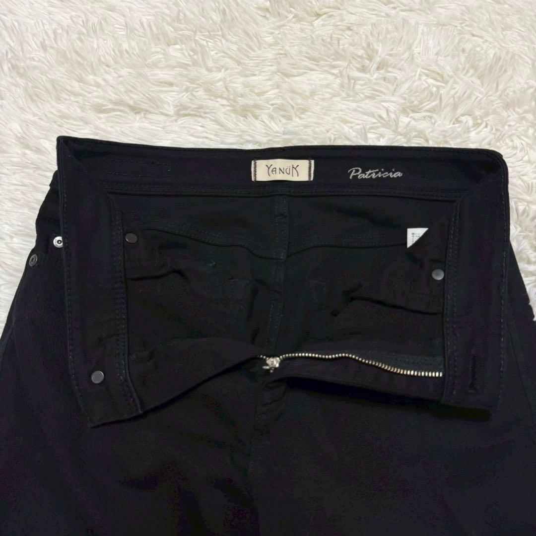 完売品/未使用級/L✨ヤヌーク スキニーデニム パトリシア 現行 完売サイズ 黒