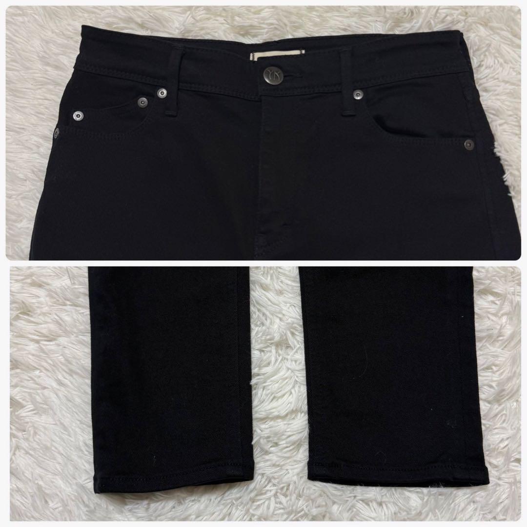 完売品/未使用級/L✨ヤヌーク スキニーデニム パトリシア 現行 完売サイズ 黒