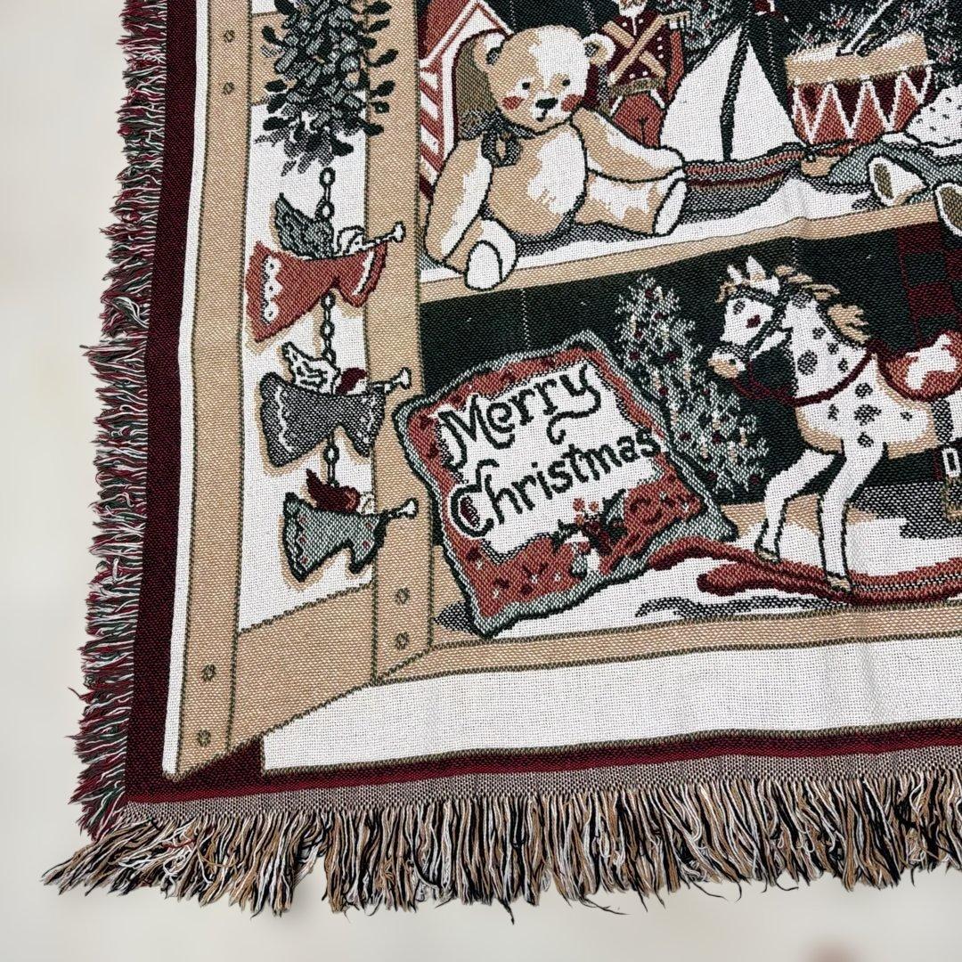 クリスマス　プレゼント　マルチカバー　ソファカバー　ラグ　175x122