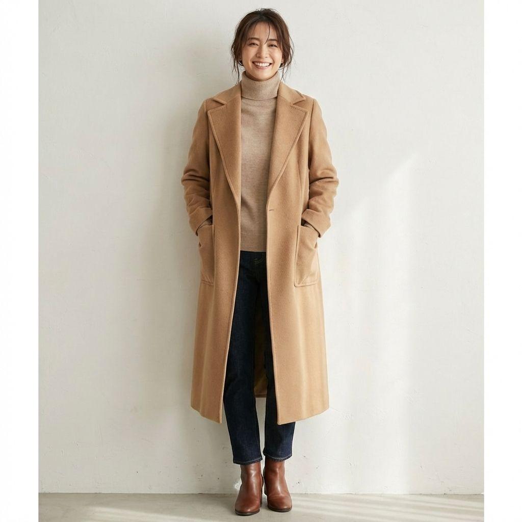MAX&Co. maxmara ラナウェイ　チェスターコート キャメル
