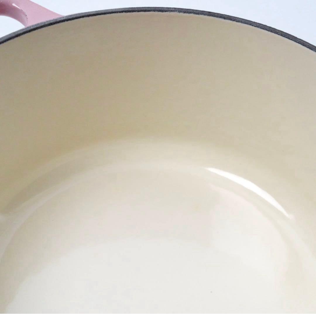 【美品】LE CREUSET　ココット ロンド シフォンピンク　18cm