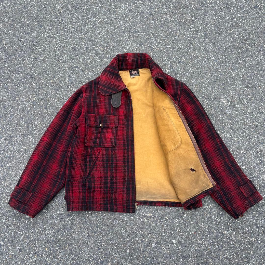 右*肘様 50s Woolrichマッキーノジャケット ハンティングジャケットU