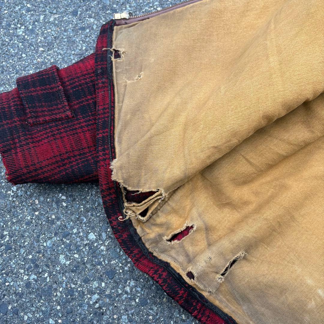 右*肘様 50s Woolrichマッキーノジャケット ハンティングジャケットU