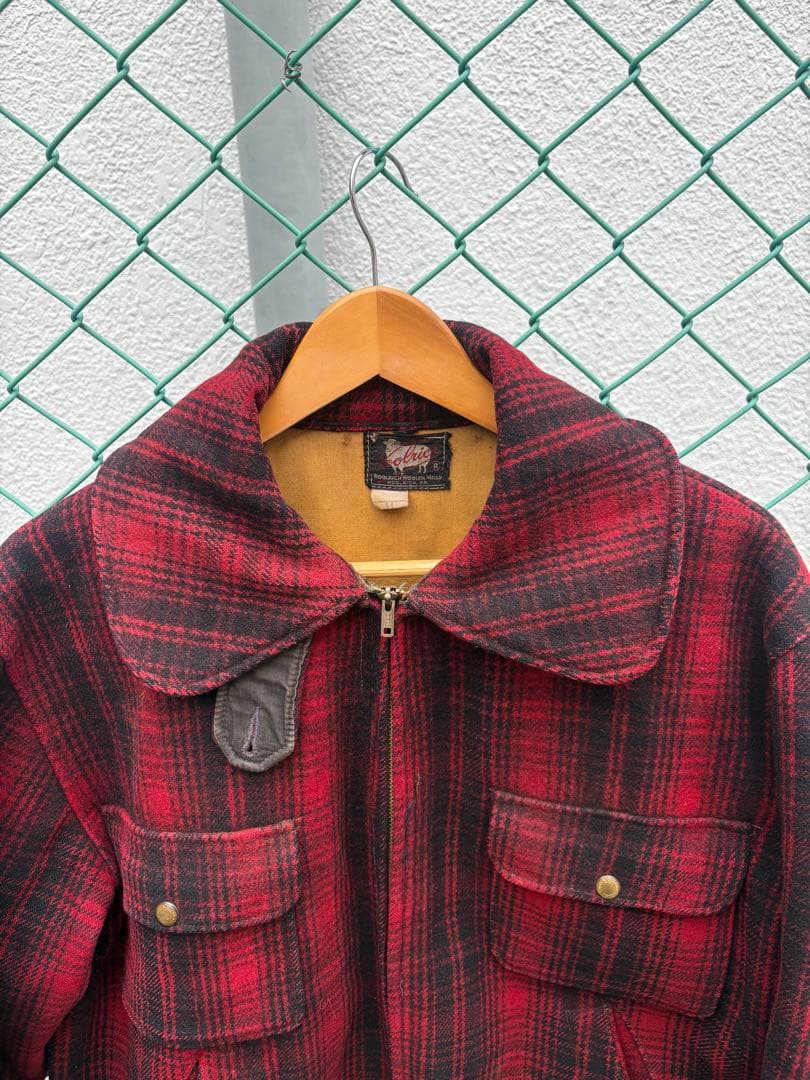 右*肘様 50s Woolrichマッキーノジャケット ハンティングジャケットU