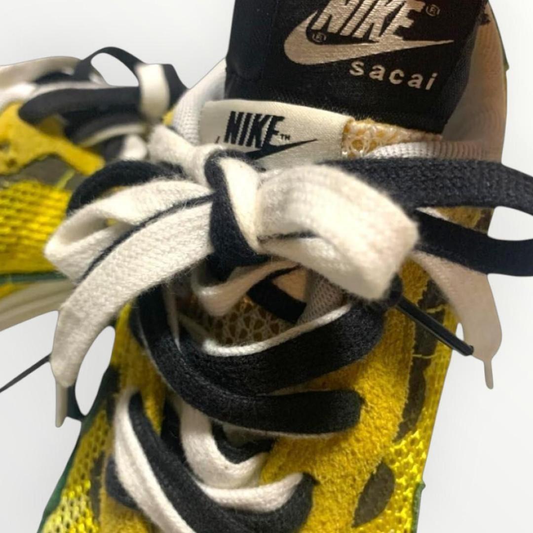 ナイキx sacai スニーカー ヴェイパーワッフル 厚底 ダブルシューレース