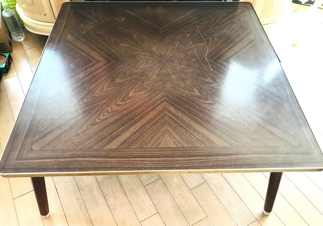 昭和レトロ やぐらこたつ リバーシブル天板 動作確認済み　大和電気