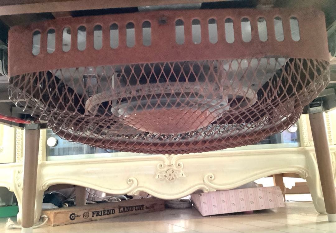 昭和レトロ やぐらこたつ リバーシブル天板 動作確認済み　大和電気