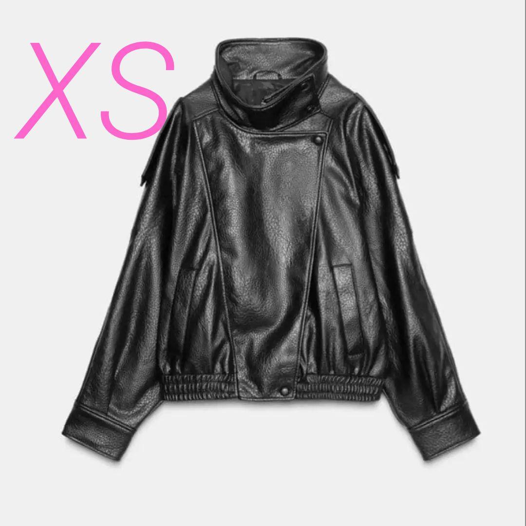 ZARA¨♡¨ フェイクレザージャケット XS
