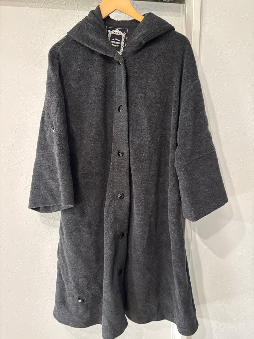 月初め限定❗️potechino ポテチーノ　さえら　ダークグレー　ロングコート
