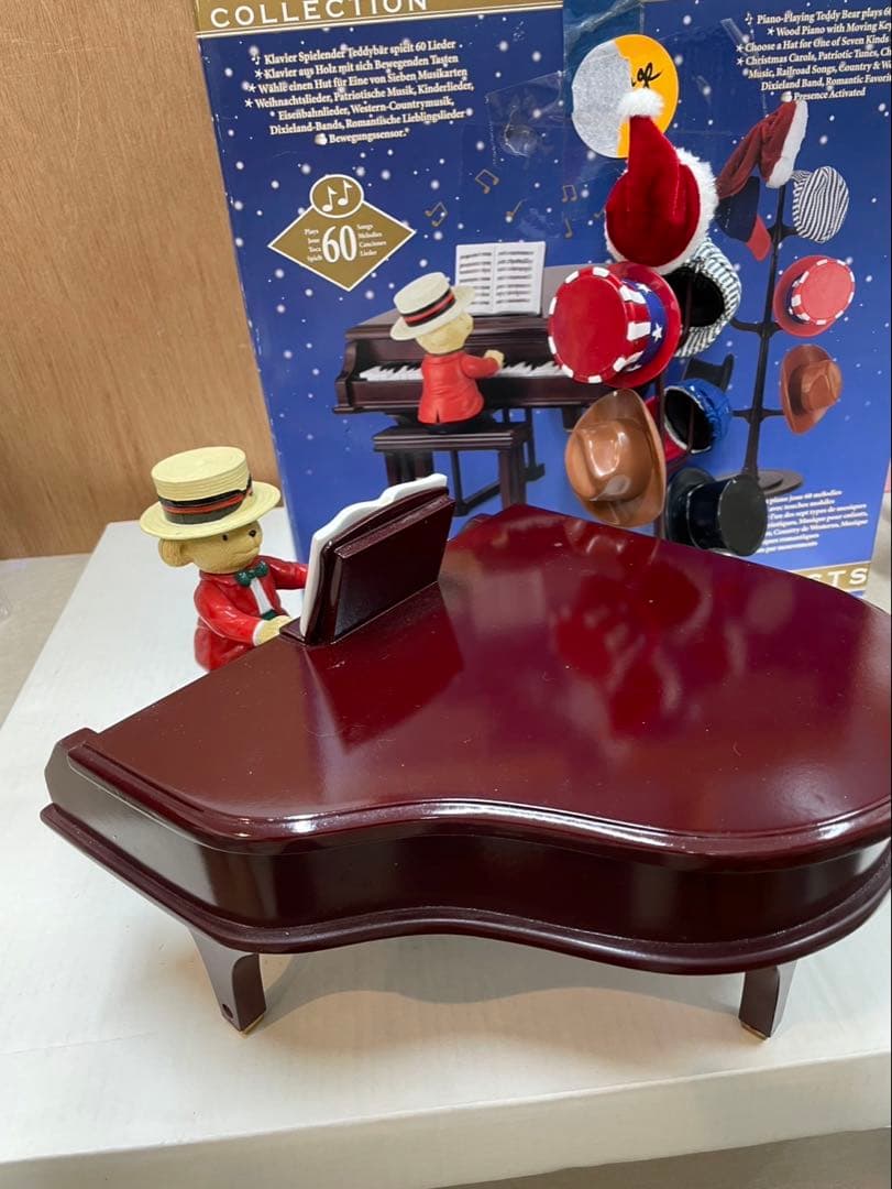 ★ミスタークリスマス テディベア ピアノ オルゴール ゴールドラベル 60曲入★