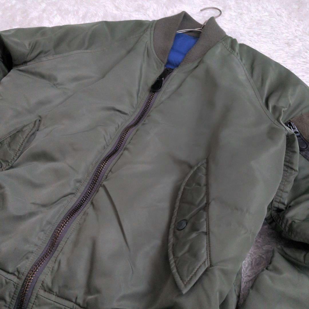 みアビレックス　AVIREX ma-1 完全リバーシブル Lサイズ ブルー