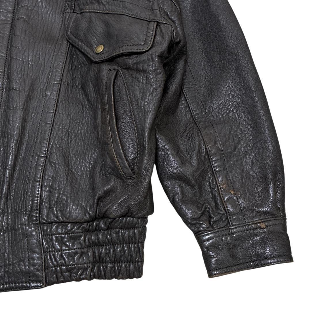 GiVet フライトジャケット G-1レザージャケット 革ジャン 本革 黒 L