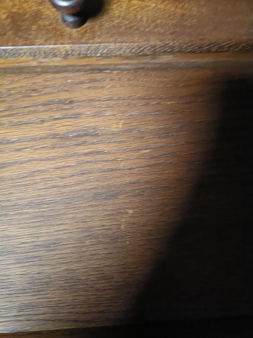 北海道　えぞ民芸家具　ナラ材　ライティングビューロー　収納机　デスク　美品