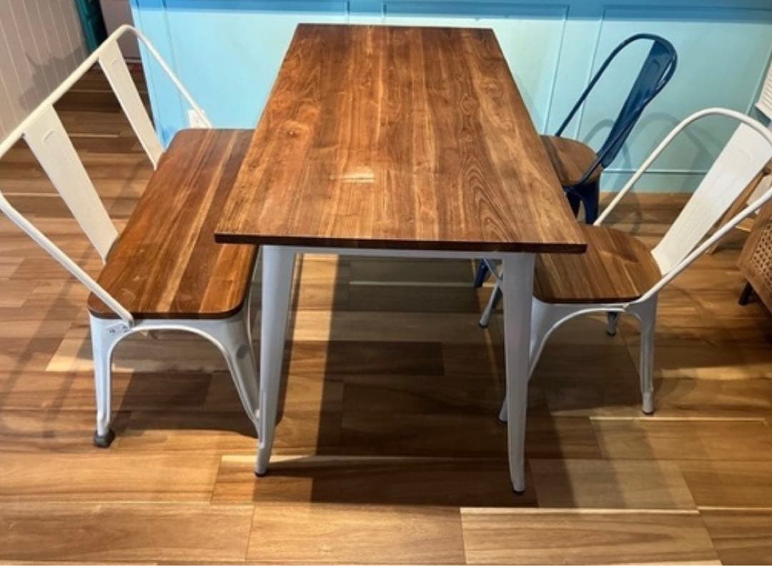 直接お引き取り限定 LOWYAのオシャレなダイニングテーブルベンチとチェア