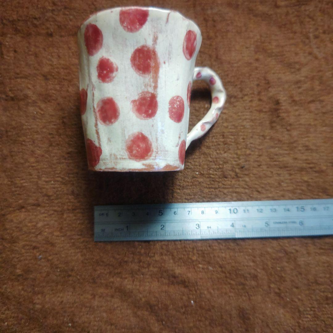 ドット　ストライプ　格子　マグカップ