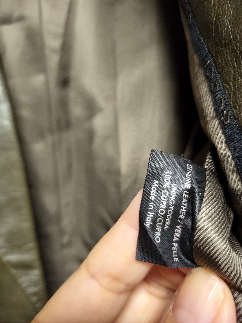 ヴィンテージGUCCI グッチダークグリーン レザー ジャケット42