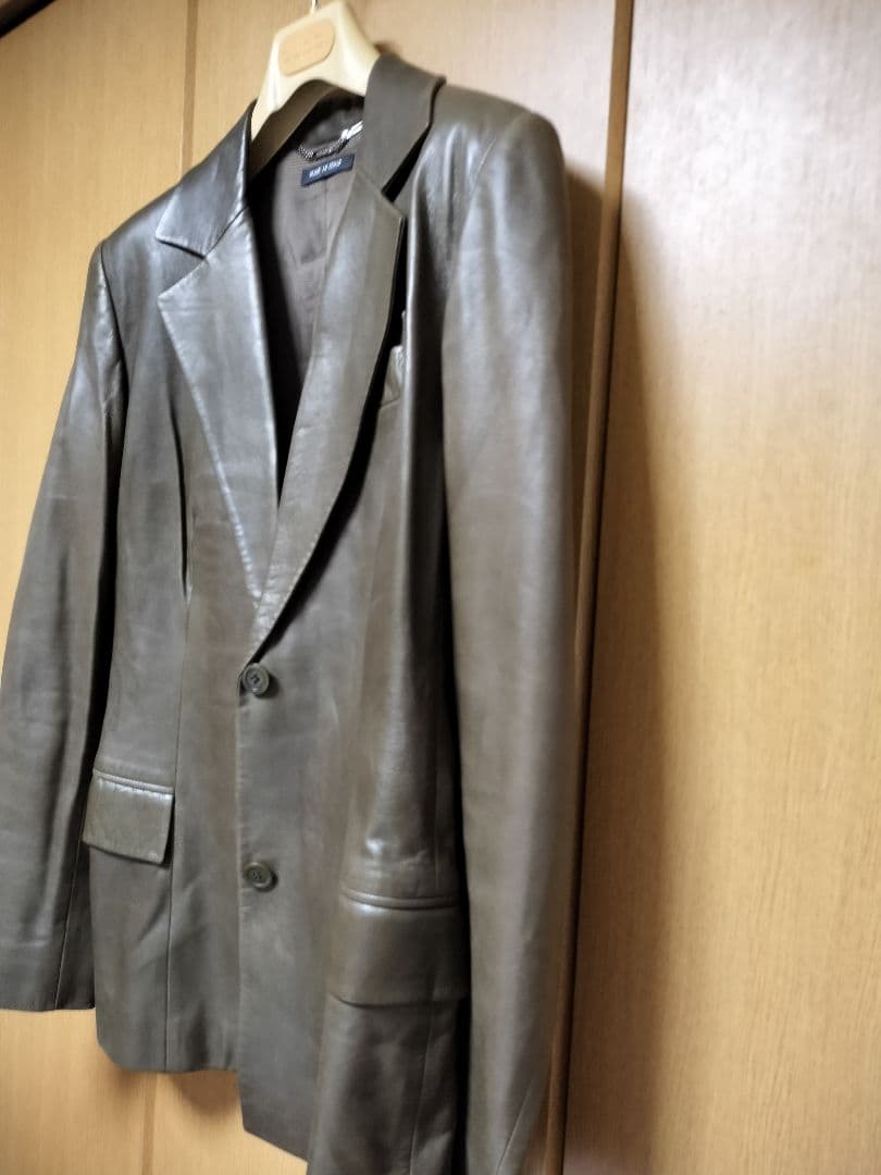 ヴィンテージGUCCI グッチダークグリーン レザー ジャケット42