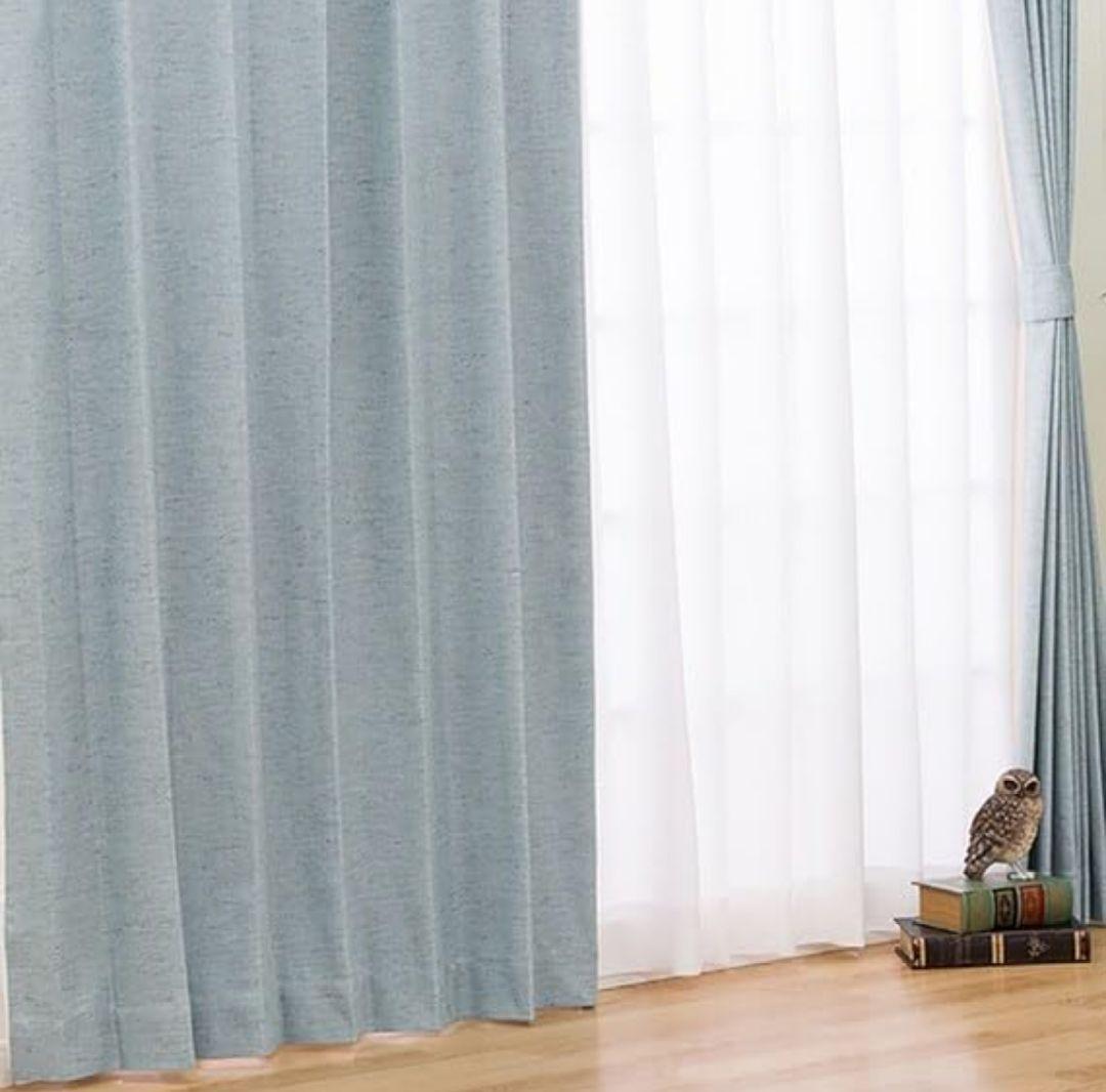 【新品】遮熱・遮音・遮光1級　ドレープカーテン　100×190cm　2枚入り×2