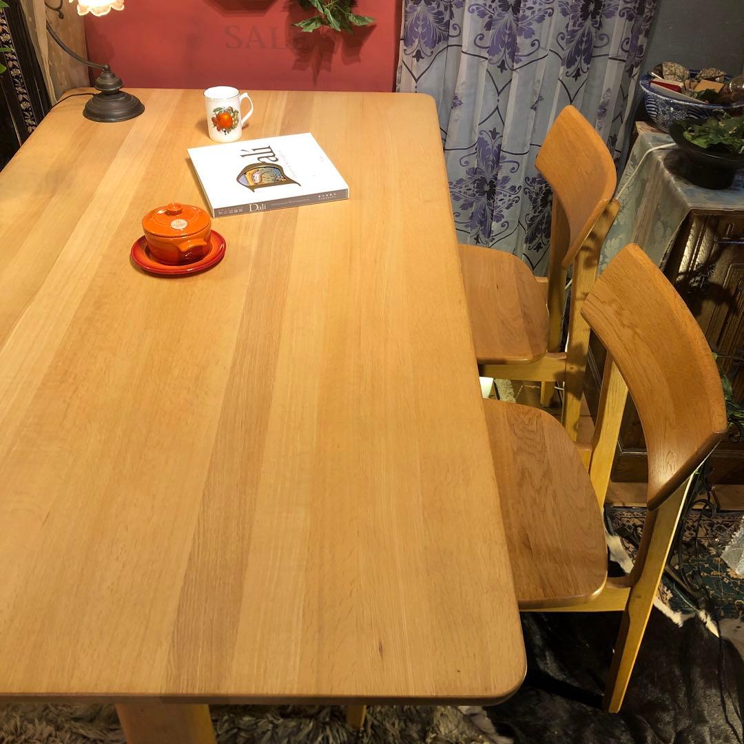 kuma 極美品飛騨高山　ibata 井端　オーク無垢　ダイニングテーブル