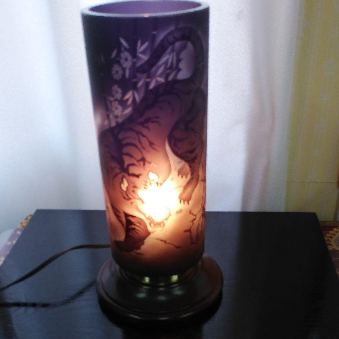 ランプ　ガラス　硝子　作家一点もの　【寅】　ハンドメイド