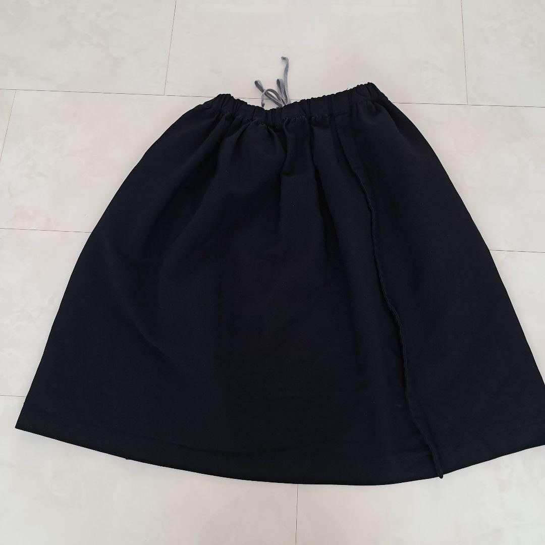 コム・デ・ギャルソン　ポリエステルネイビースカート