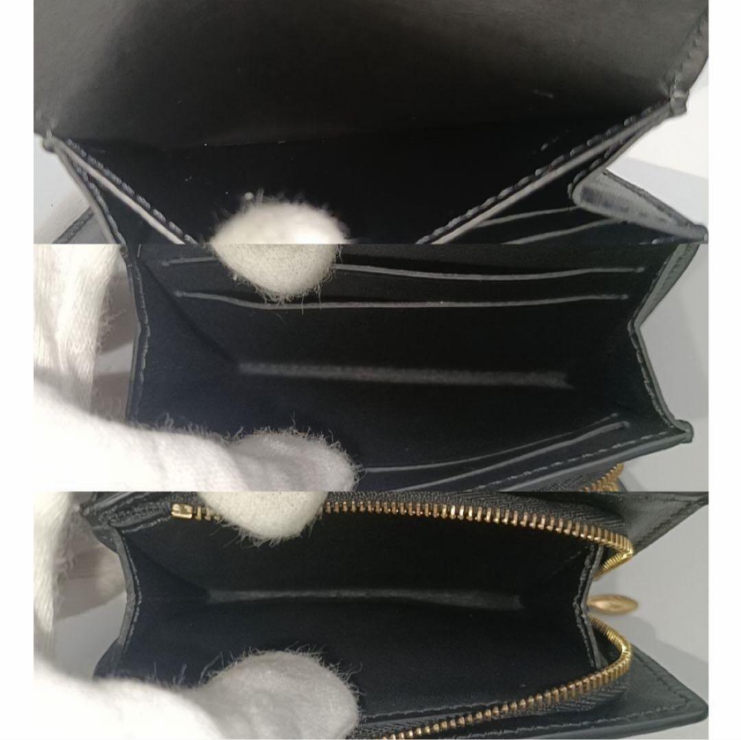 ルイヴィトン ポルトフォイユ カプシーヌ タイニー ブラック　トリヨンレザー