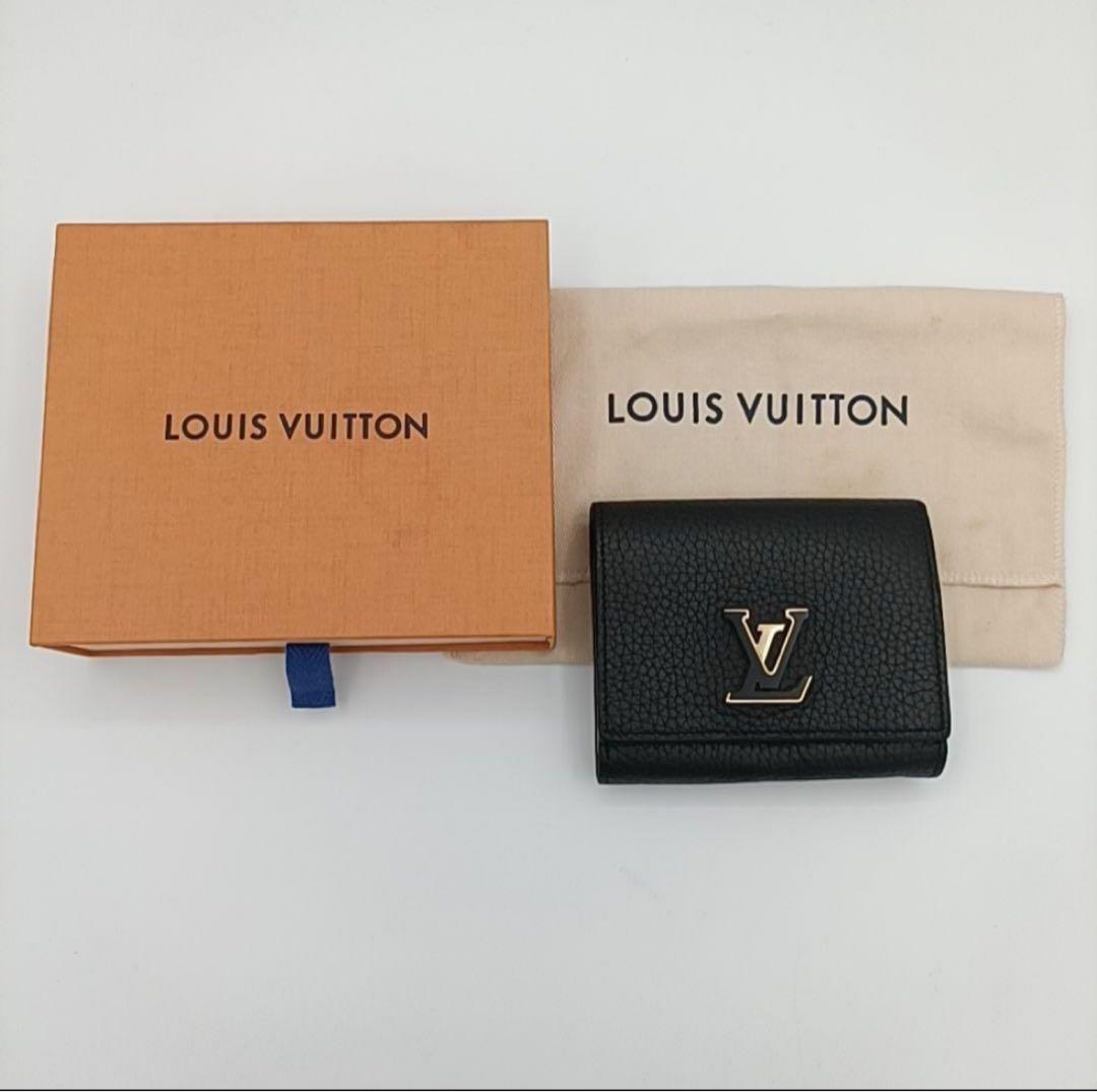 ルイヴィトン ポルトフォイユ カプシーヌ タイニー ブラック　トリヨンレザー