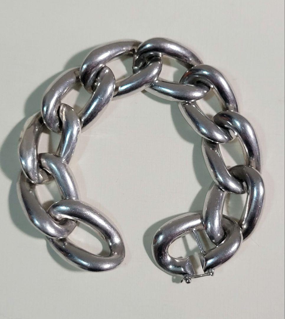 Yves Saint Laurent シルバー　925　オーバル　ブレスレット