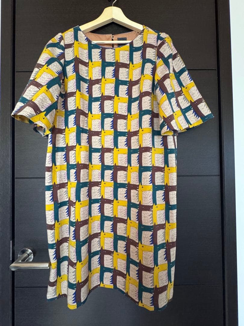 ミナペルホネン 40 ワンピース 馬柄