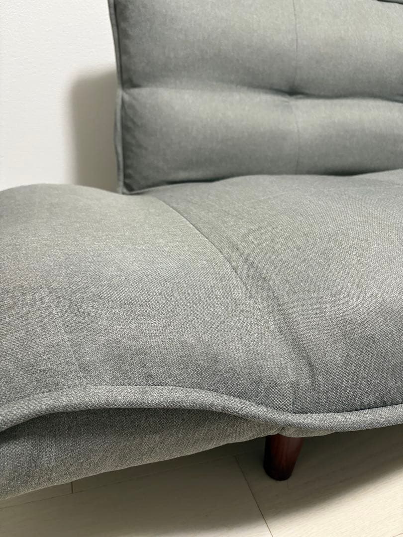 ニトリ 2人掛けコンパクトカウチソファー 布張りタイプ グレー